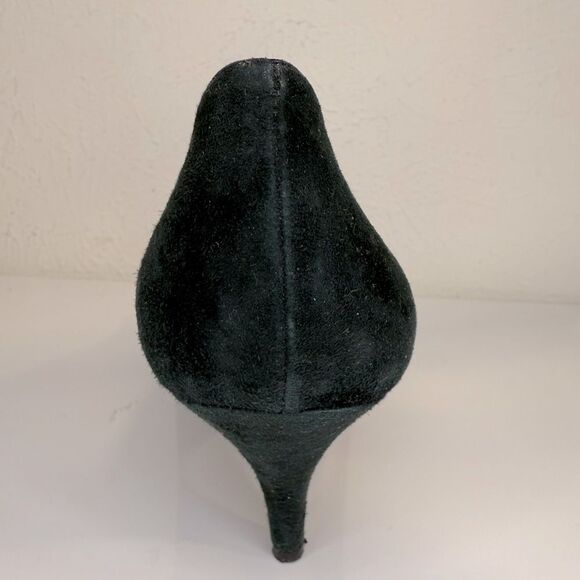 PRADA Green Suede Pointed Toe Kitten Heel Pump Right Shoe Only Size 40 - Picture 3 of 5
